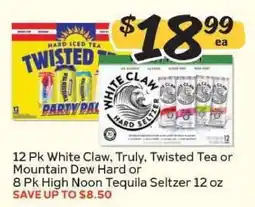 Winn Dixie White Claw, Truly, Twisted Tea, Mountain Dew Hard, High Noon Tequila Seltzer offer