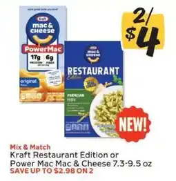 Winn Dixie Kraft Restaurant Edition or Power Mac Mac & Cheese offer