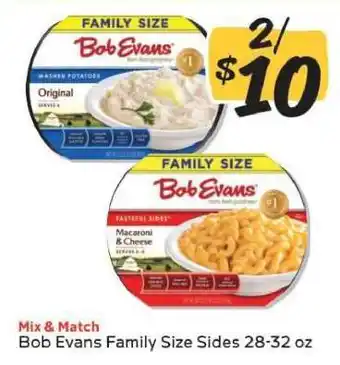 Winn Dixie Bob Evans Family Size Sides offer
