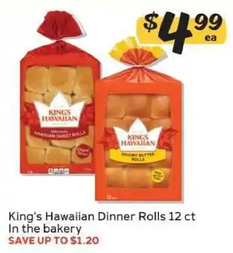 Winn Dixie King's Hawaiian Dinner Rolls offer