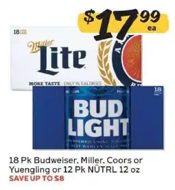 Winn Dixie Budweiser, Miller, Coors, Yuengling, NÜTRL offer