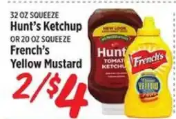 Rouses Hunt's Ketchup or French's Yellow Mustard offer