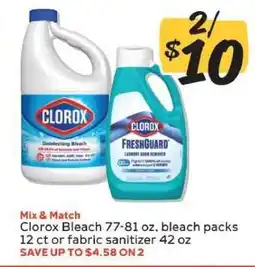 Winn Dixie Clorox Bleach or FreshGuard offer