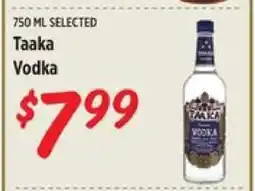 Rouses Taaka Vodka offer