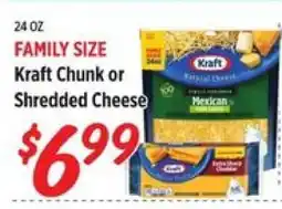 Rouses Kraft Chunk or Shredded Cheese offer
