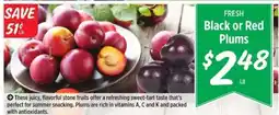 Rouses Black or Red Plums offer