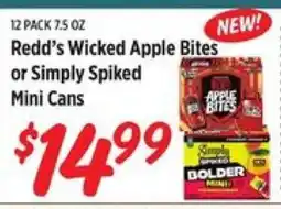 Rouses Redd's Wicked Apple Bites or Simply Spiked Mini Cans offer