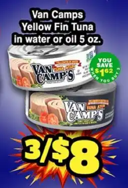 Western Beef Van Camps Yellow Fin Tuna in water or oil 5 oz offer