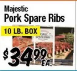 Western Beef Majestic Pork Spare Ribs offer