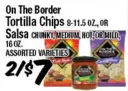 Western Beef On The Border Tortilla Chips 8-11.5 OZ., OR Salsa CHUNKY, MEDIUM, HOT, OR MILD, 16 OZ offer