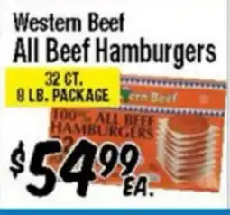 Western Beef Western Beef All Beef Hamburgers offer