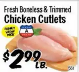 Western Beef Fresh Boneless & Trimmed Chicken Cutlets offer