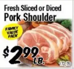 Western Beef Fresh Sliced or Diced Pork Shoulder offer