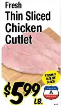 Western Beef Fresh Thin Sliced Chicken Cutlet offer