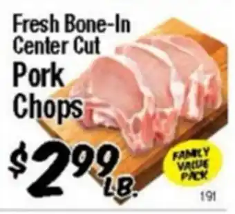 Western Beef Fresh Bone-In Center Cut Pork Chops offer