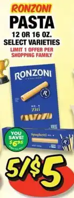 Western Beef RONZONI PASTA offer