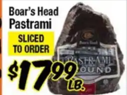Western Beef Boar's Head Pastrami offer