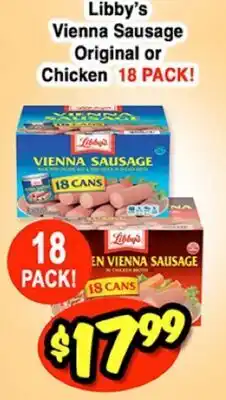 Western Beef Libby's Vienna Sausage Original or Chicken offer