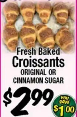 Western Beef Fresh Baked Croissants offer