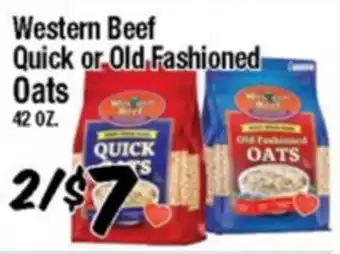 Western Beef Western Beef Quick or Old Fashioned Oats offer