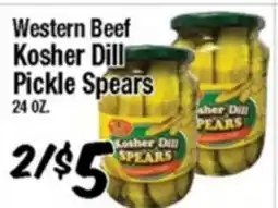 Western Beef Western Beef Kosher Dill Pickle Spears offer