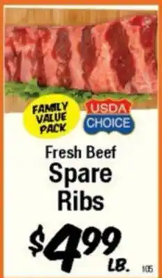 Western Beef Fresh Beef Spare Ribs offer