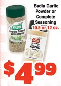 Western Beef Badia Garlic Powder or Complete Seasoning offer