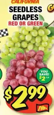 Western Beef SEEDLESS GRAPES offer
