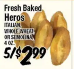 Western Beef Fresh Baked Heros offer