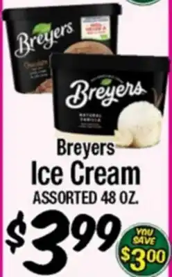 Western Beef Breyers Ice Cream offer