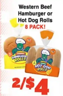 Western Beef Western Beef Hamburger or Hot Dog Rolls offer