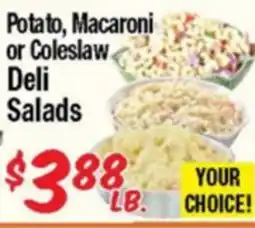 Western Beef Potato, Macaroni or Coleslaw Deli Salads offer