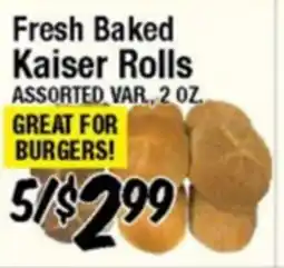 Western Beef Fresh Baked Kaiser Rolls offer