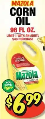 Western Beef MAZOLA CORN OIL offer