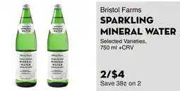 Bristol Farms Bristol Farms SPARKLING MINERAL WATER offer