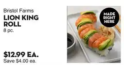 Bristol Farms Bristol Farms LION KING ROLL offer