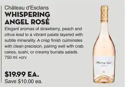 Bristol Farms ChΓ’teau d'Esclans WHISPERING ANGEL ROSΓ offer