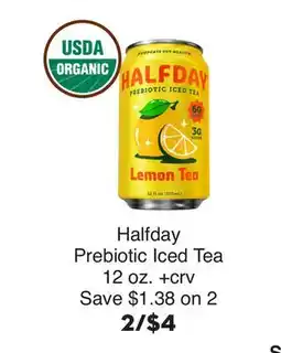Bristol Farms Halfday Prebiotic Iced Tea offer