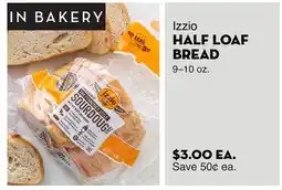 Bristol Farms Izzio HALF LOAF BREAD offer