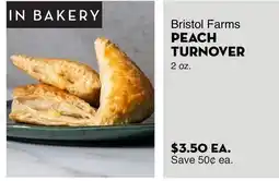 Bristol Farms Bristol Farms PEACH TURNOVER offer