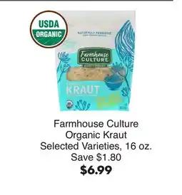 Bristol Farms Farmhouse Culture Organic Kraut offer