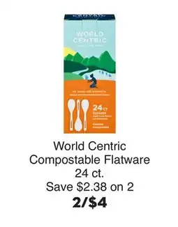 Bristol Farms World Centric Compostable Flatware offer