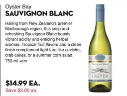 Bristol Farms Oyster Bay SAUVIGNON BLANC offer