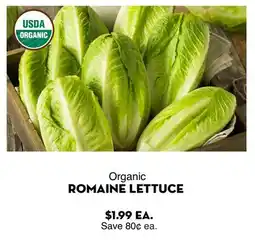 Bristol Farms Organic ROMAINE LETTUCE offer