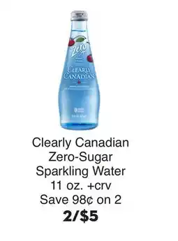 Bristol Farms Clearly Canadian Zero-Sugar Sparkling Water offer