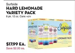 Bristol Farms Surfside HARD LEMONADE VARIETY PACK offer