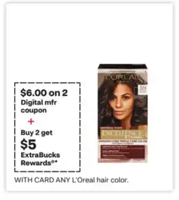 CVS ANY L'oreal hair color offer