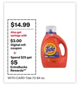 CVS Tide 73-84 oz offer
