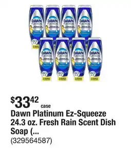 The Home Depot Dawn Platinum Ez-Squeeze 24.3 oz. Fresh Rain Scent Dish Soap (Case of 8) offer