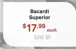 Standard Market Bacardi Superior offer
